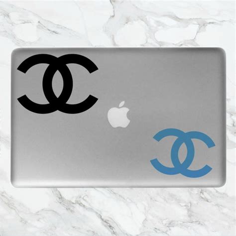 chanel laptop sticker|Chanel Logo Laptop Stickers .